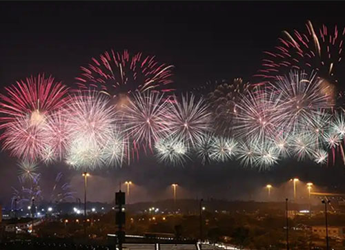 社旗县焰火晚会